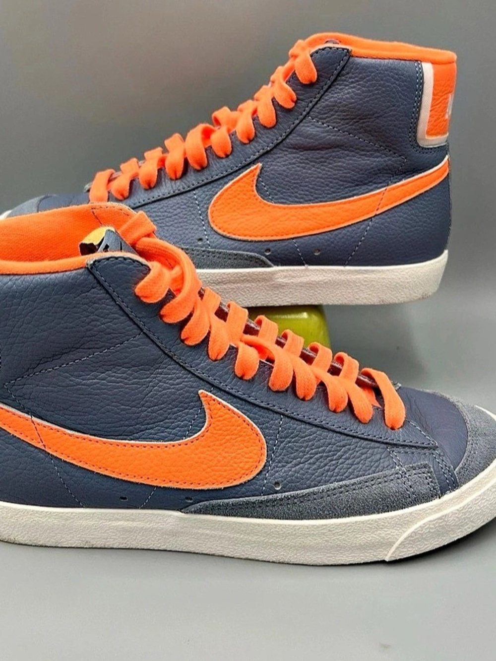 Nike Blazer Mid 77 By You Custom Shoes. Blue & Orange. Sz 6.5. DO7396-991